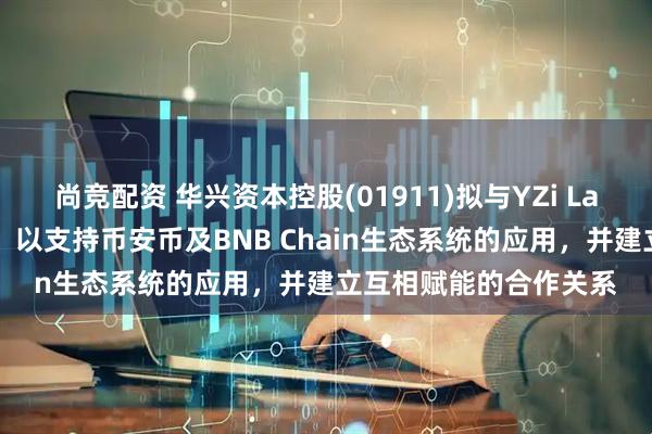 尚竞配资 华兴资本控股(01911)拟与YZi Labs建立战略合作框架，以支持币安币及BNB Chain生态系统的应用，并建立互相赋能的合作关系